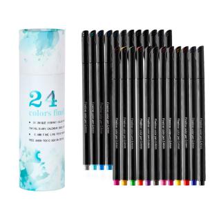 Set Pen Kuas Cat  Air  Variasi 24  Warna  Untuk Stationery 