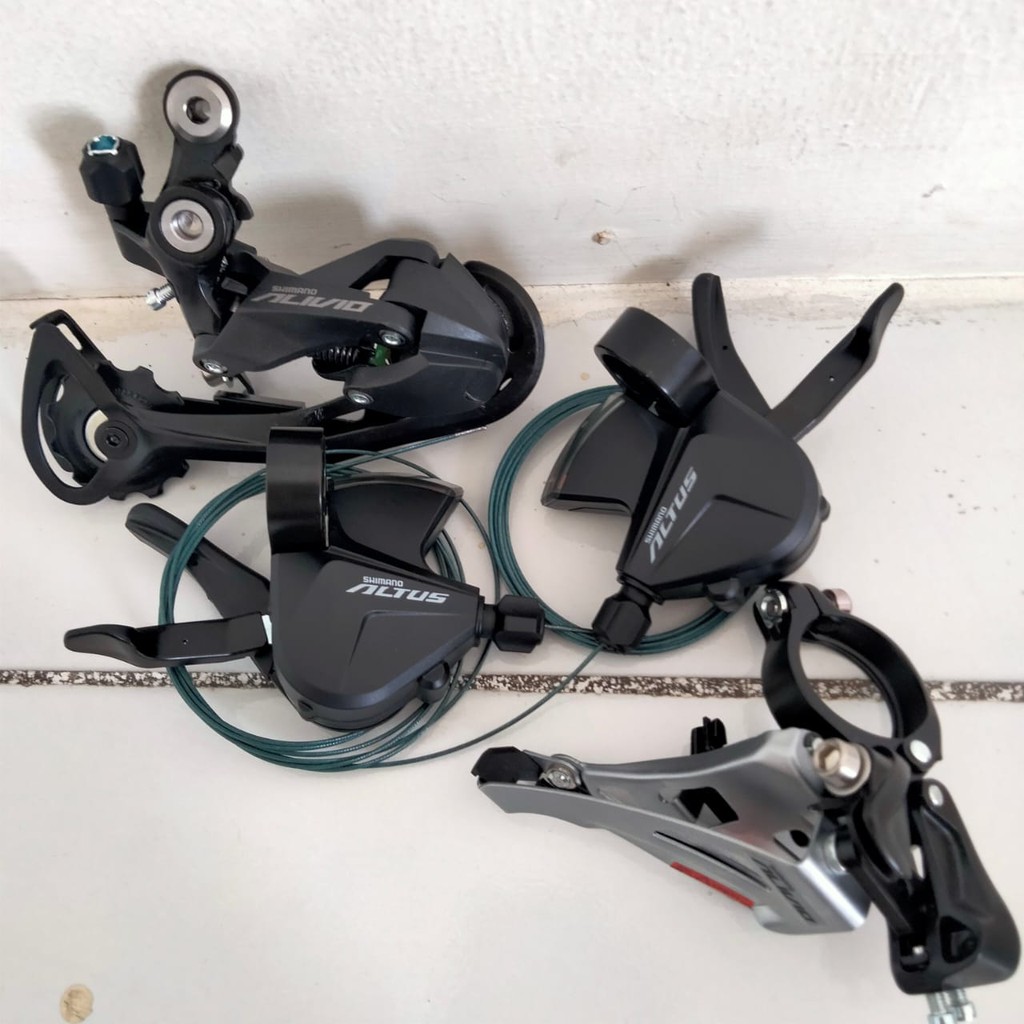 Mini Groupset Sepeda 3 x 9 Speed Shimano Alivio Altus