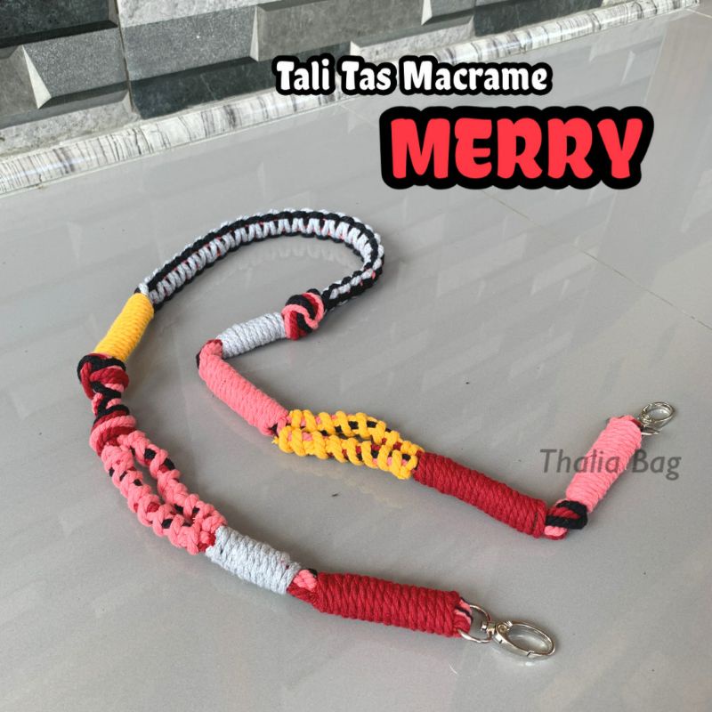 READY STOK STRAP BAG MACRAME MERRY BY THALIABAG// HANDMADE MACRAME// TALI TAS MURAH// STRAO MACRAME// SHOULDERBAG//SLINGBAG