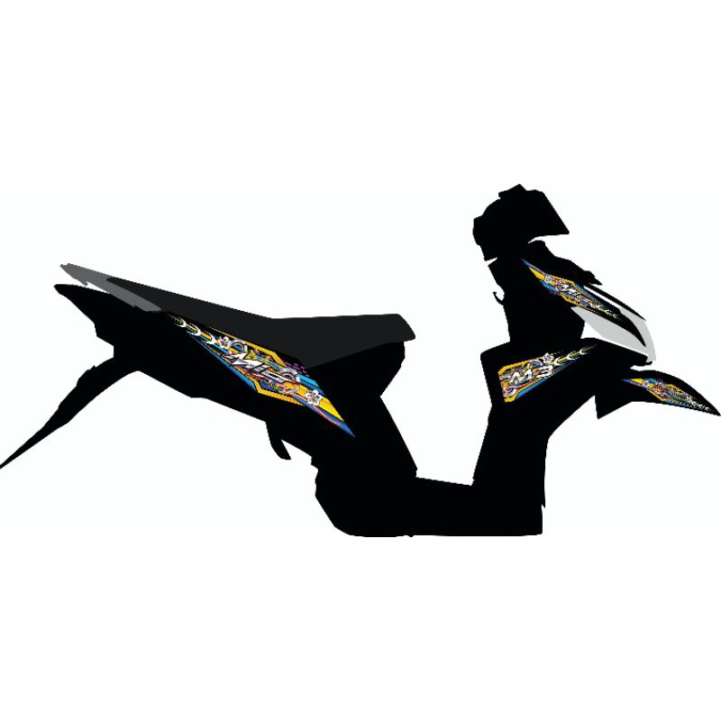 STRIPING TRANSPARAN HOLOGRAM MIO M3