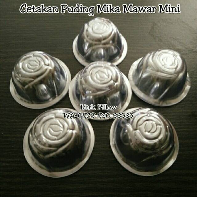 (Isi 100 - MIKA AGAR MAWAR) Cetakan Puding Mika Mawar Mini/Cetakan Agar/Cetakan Jelly/Cetakan Kue