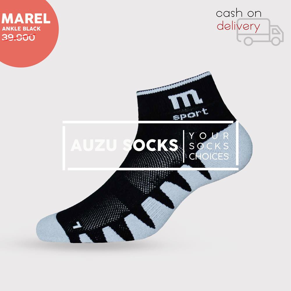 Premium Ankle Socks Black Original Marel Kaos  Kaki  