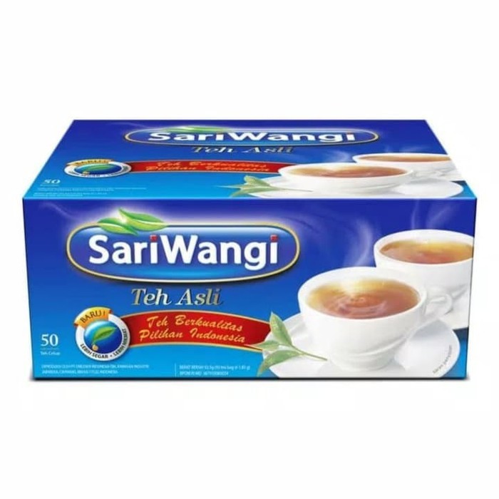 

SARIWANGI teh hitam asli isi 50 teh celup multi pack