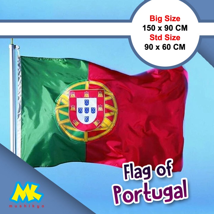 Bendera Negara Portugal / the National flag of Portugal / spanduk banner backdrop