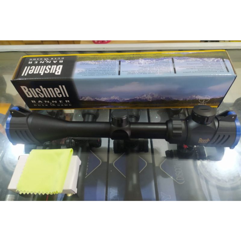 TEROPONG - TELESKOP BUSHNELL 3-9X40 EG RGB Tutup Flip Flop Murah Berkualitas