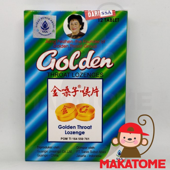 

Golden Throat 12 Lozenges Lozenge Permen Meredakan Sakit Tenggorokan High Quality