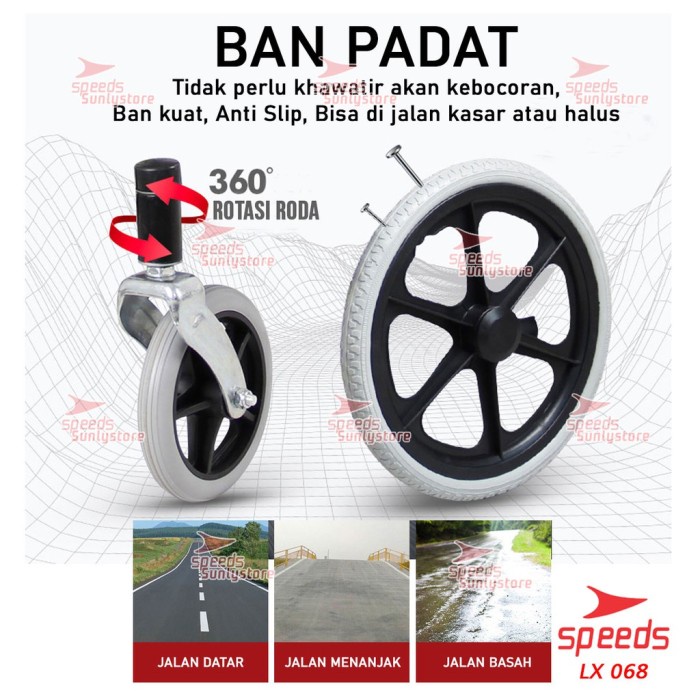 SB Kursi Roda Travel Kursi Roda Lipat Kursi Roda medis speeds 0681