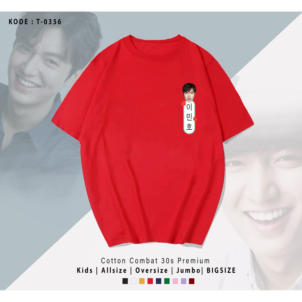 LEE MIN HO T-SHIRT / KAOS OVERSIZE / UNISEX / TUMBLER TEE / PRIA & WANITA
