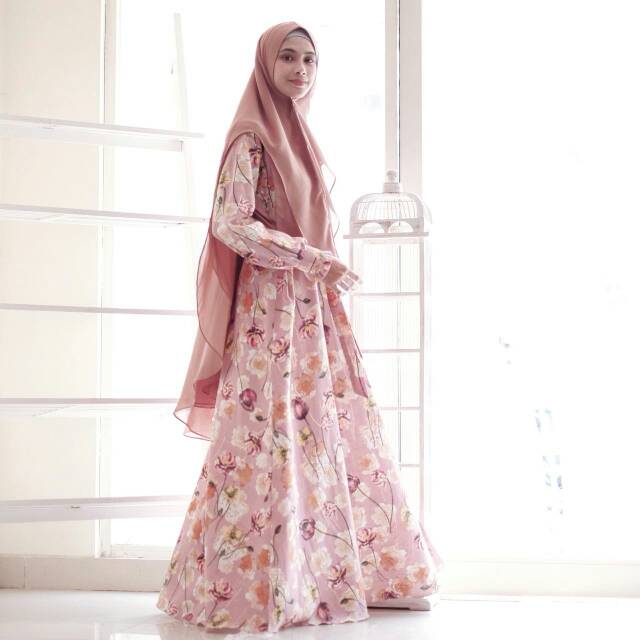 Gamis bunga tulip (sold)