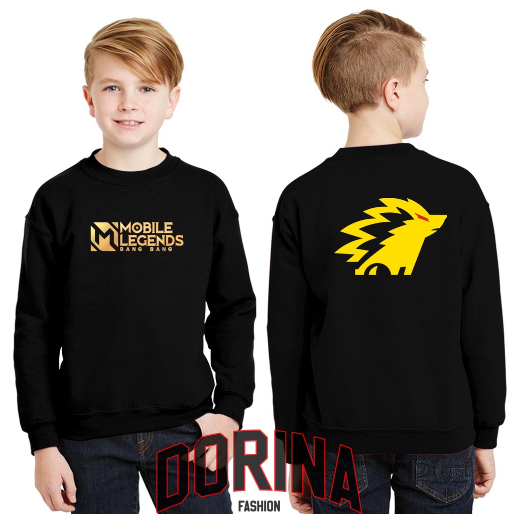Kaos Anak ML ONIC ESPORT - sweter ML ONIC - Kaos Mobile legend ONIC / Sweater ML ONIC 6-13 TAHUN / k