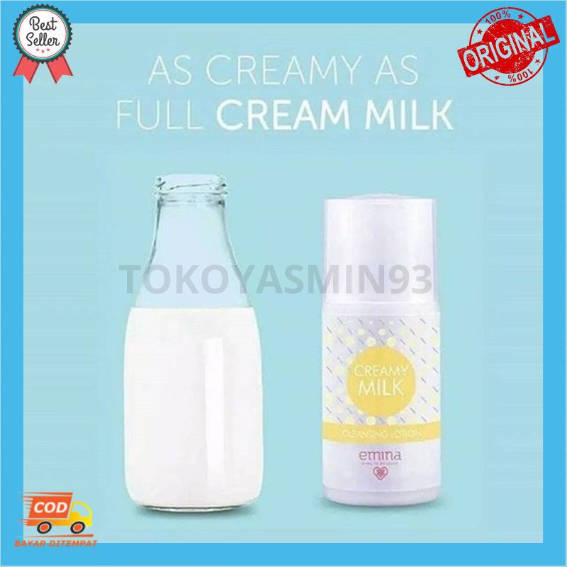 Emina Creamy Milk Cleansing Lotion 50 ml Murah