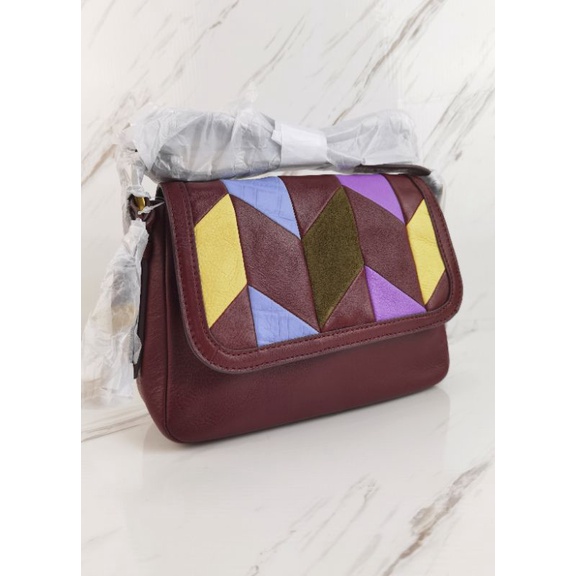 Fsl Harper Small Crossbody Wine Multi