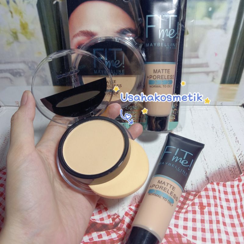 PAKET MAYBELLINE BEDAK  + FOUNDATION | CONTOUR STICK NO. 3348 | 3356