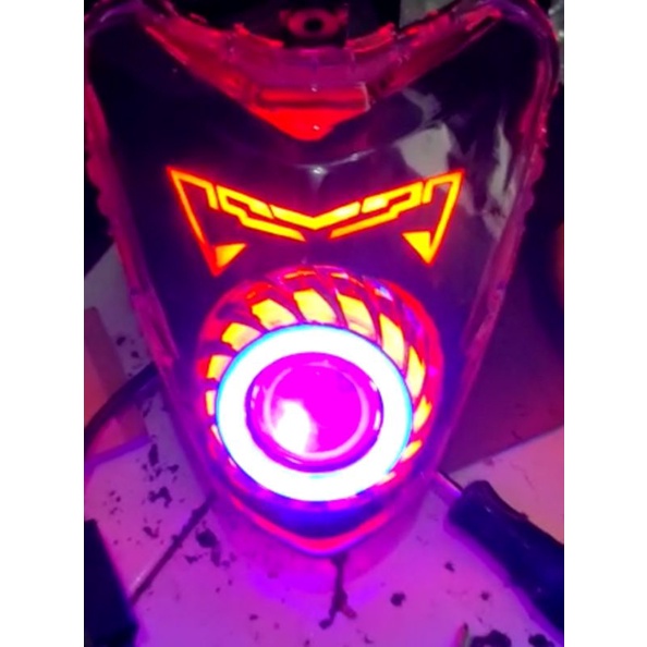 lampu custom proji new cb 150 R lampu depan new CB150R StreetFire lampu custom proji new CB150R  hea