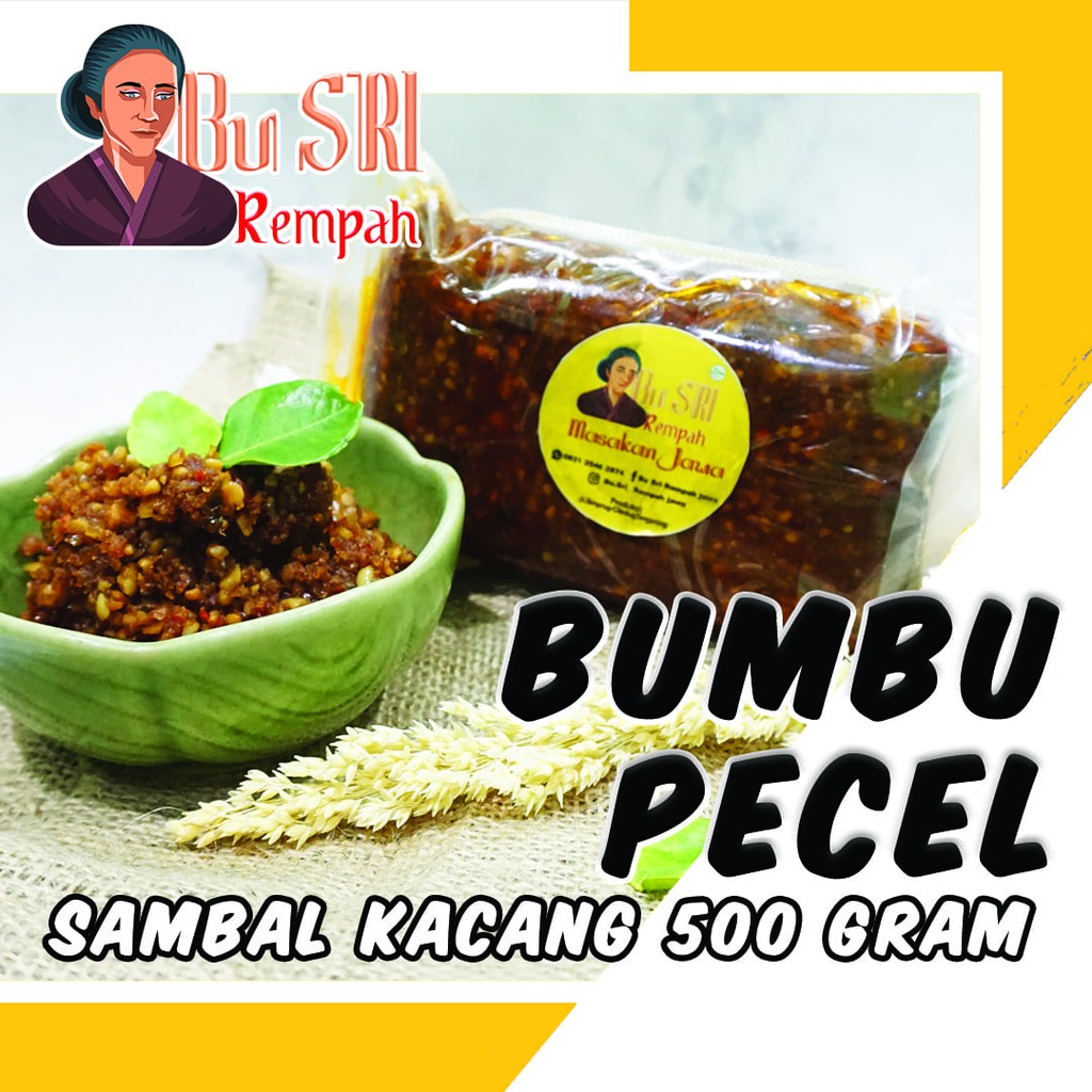 

Bumbu Pecel Bu.Sri Rempah PREMIUM ( 500 GRAM )