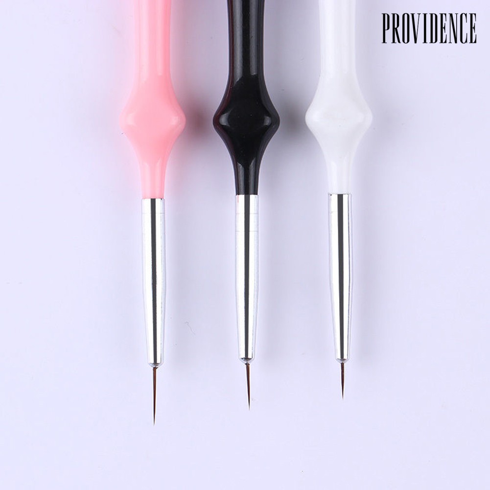 Providence 3Pcs UV Gel Liner Brush Set Painting Acrylic Pen Nail Art Manicure Beauty Tool