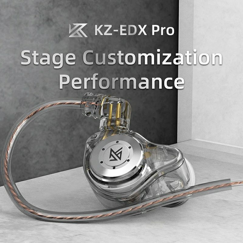KZ EDX Pro with Mic Noise Cancelling Earphone Heavy Bass Sensation Sport Headset-5