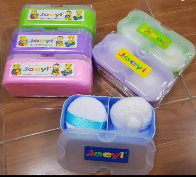 Tempat bedak bayi isi 2 / tempat bedak joeyi / tempat bedak anti pecah