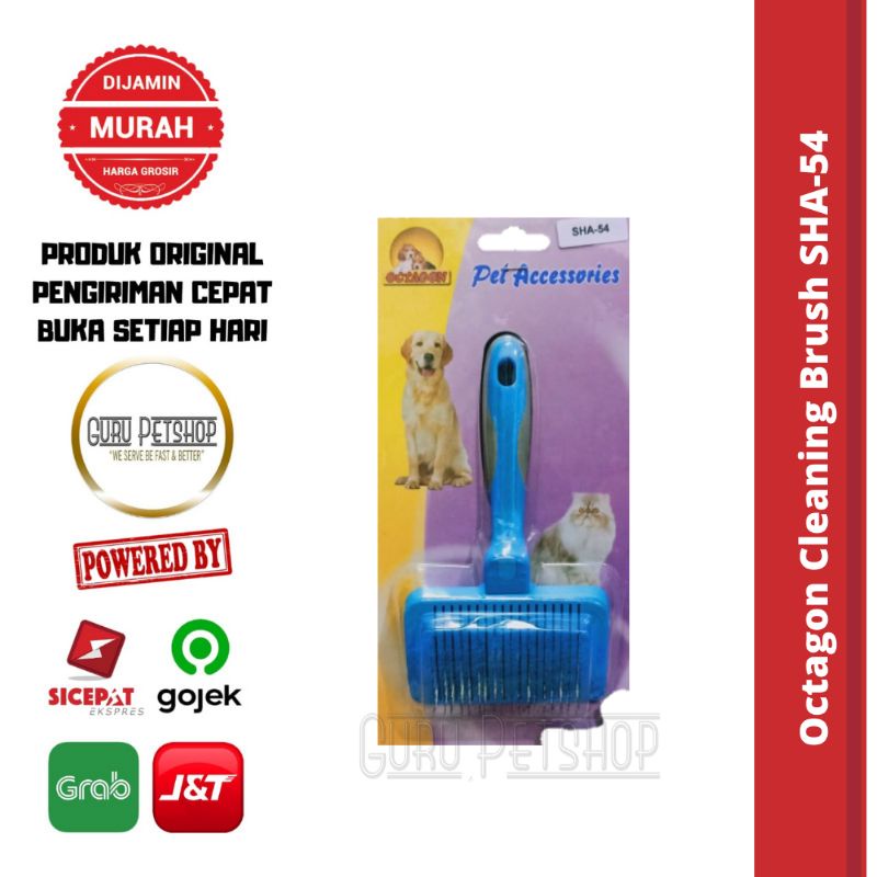 Sisir Slicker Octagon SHA-54/55 Sisir Pengurai Kusut Anjing Kucing