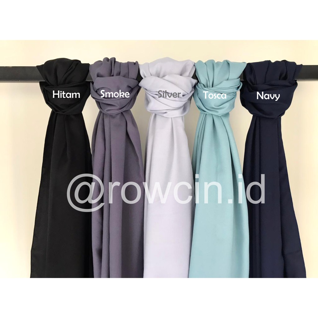 PASHMINA CERUTY BABYDOLL CREPE PREMIUM 180 x 75 cm HIJAB JILBAB KERUDUNG