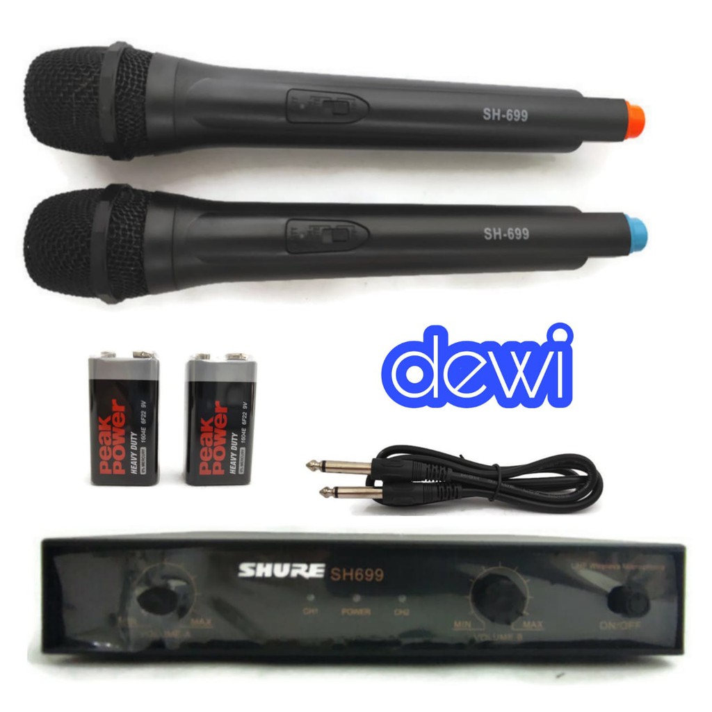 MIC SHURE SH-699 / MICROPHONE SHURE SH699 / MIC WIRELESS SHURE SH 699 / MIC MURAH UHF SHURE SH699