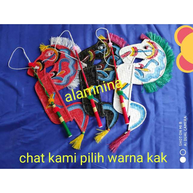 Kuda lumping jaranan 55cm dan cambuk