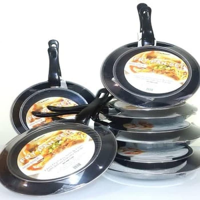 Teflon Frypan Set 2in1 18cm dan 23cm / Fry Pan Wajan Murah by Maspion - HAF_Store26