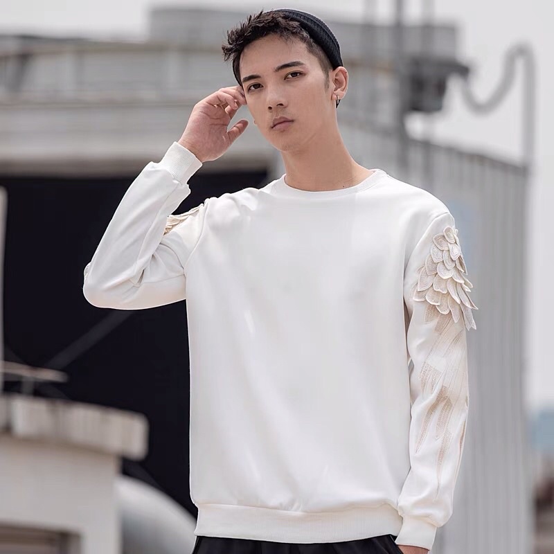 SWEATER IMPORT PRIA WANITA ASIA EROPA KOREA AMERIKA ORIGINAL WINGS BORDIR TIMBUL S-3XL JY3