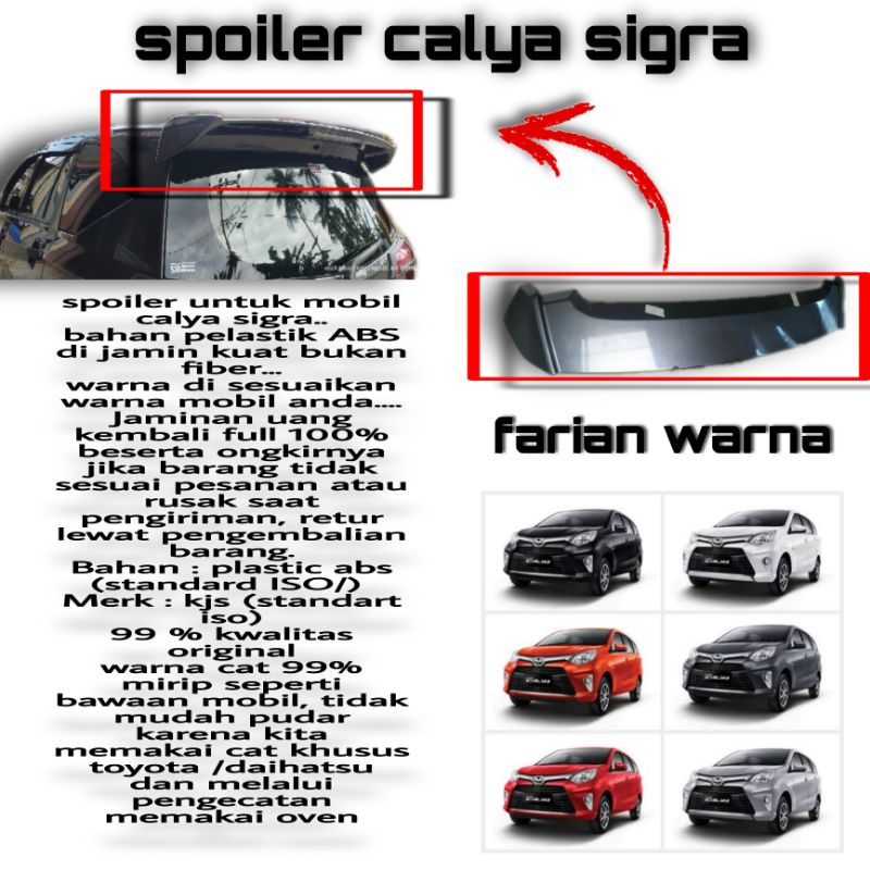 spoiler Calya Sigra model mugen