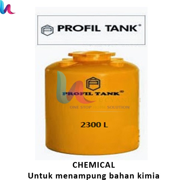 Tangki Air Plastik Profil Tank TDA 2300 Liter Kimia Chemical Toren