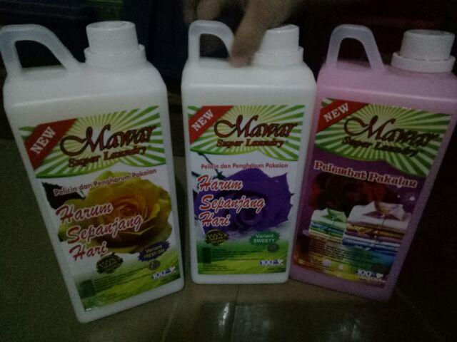 Pelembut Pakaian Kemasan Jerigen1 L | Berkah Rosita Mandiri | Pt Brm | B Soft | Mawar Super Laundry
