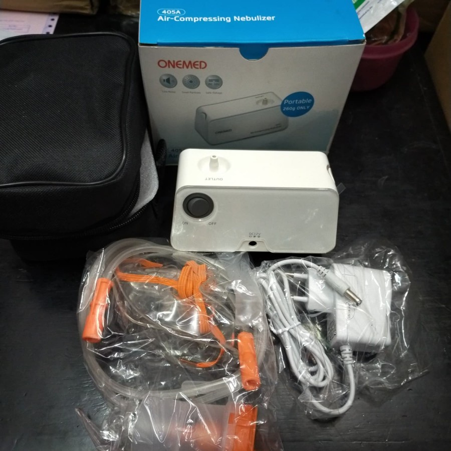 Nebulizer Onemed 405A Compressor Nebulizer Portable Alat Uap Onemed