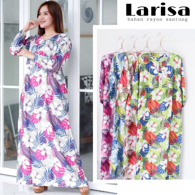 DASTER LARISA DASTER PANJANG BAJU TIDUR BUSUI TIE DYE MOTIF RANDOM HARGA GROSIR SURABAYA SIDOARJO