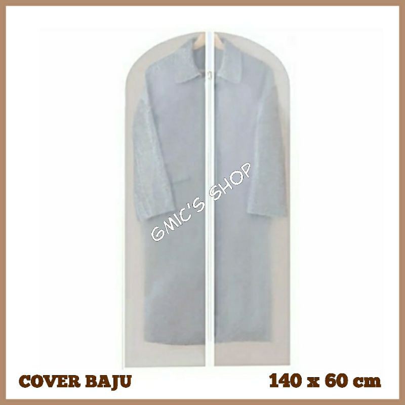 Cover resleting pelindung jas baju kemeja gaun gamis anti air anti debu