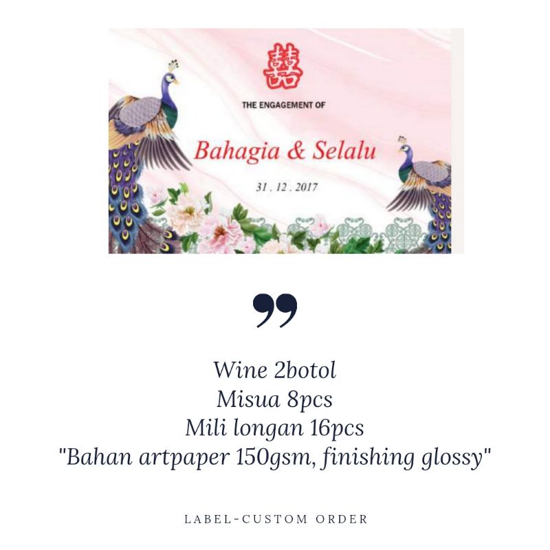 

Label Desain Kue Botol Kalengan Sangjit