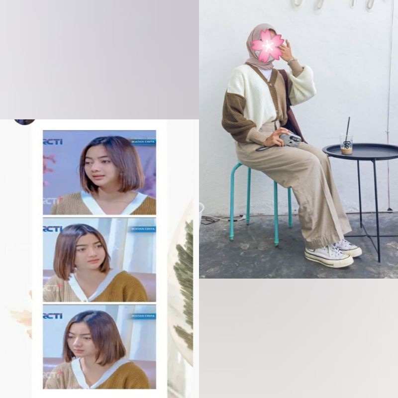 Cardigan elsa ikatan cinta cardigan knit cardigan elsa frozen