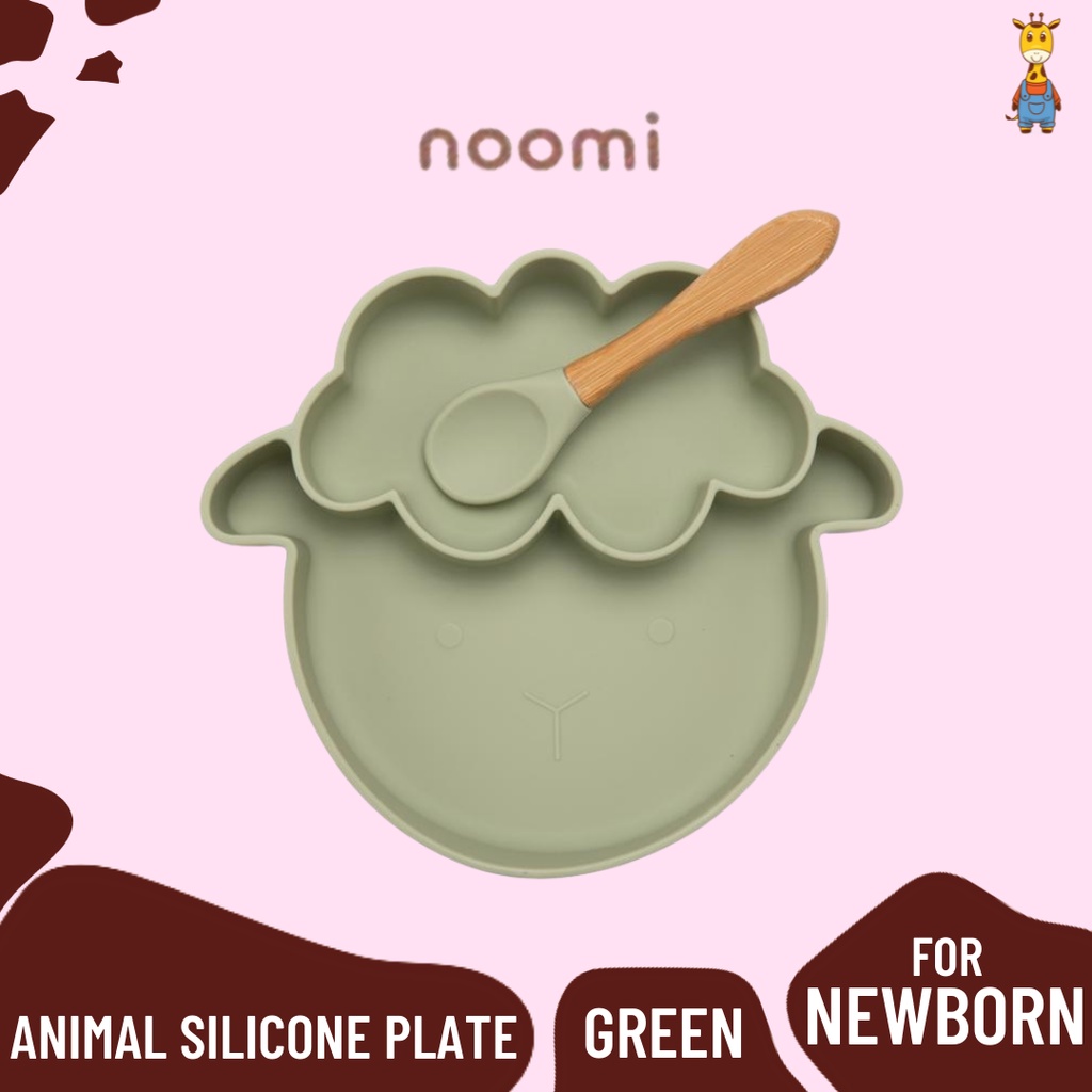 Noomi Animal Silicone Plate - Piring Makan Bayi