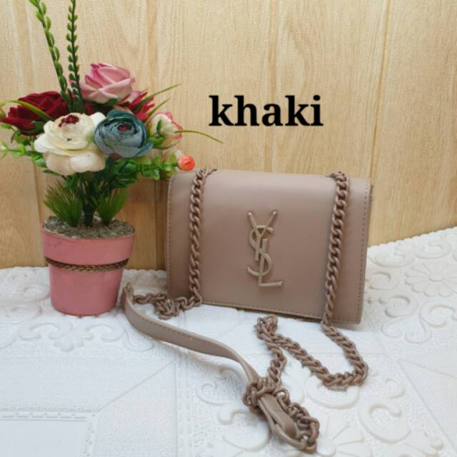 Tas selempang import Y-S-L wanita uk 18 x 13 x 6 / tas import wanita sling bag