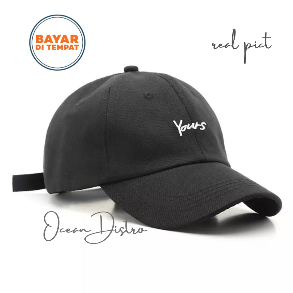 BANTING HARGA  TOPI BASEBALL PRIA HAT TERBARU YOURS BASEBALL LOGO YOURS TERLARIS 2021BISA COD