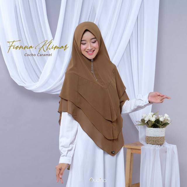 AUDINA Khimar Fiona | KERUDUNG INSTAN | Jilbab Instan | Syar'i | Hijab Instan | Premium