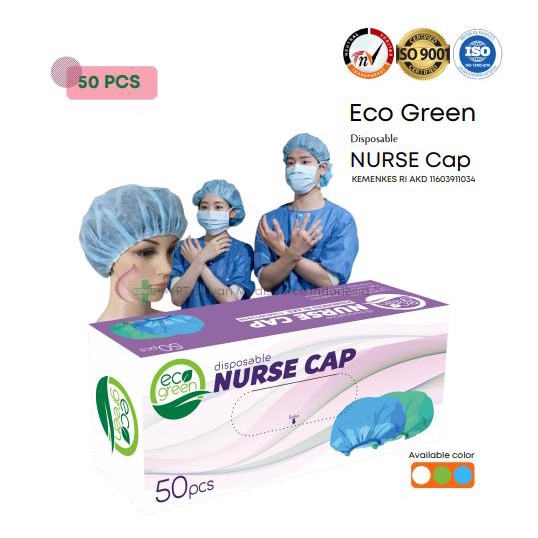 Nurse Cap Eco Green - KEMENKES RI AKD