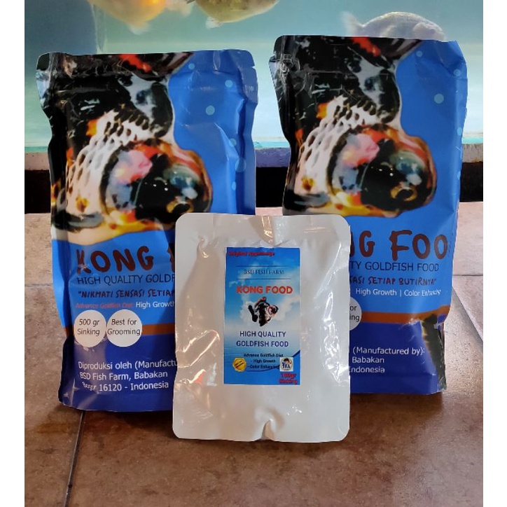 Pakan ikan koki Kong food berkualitas dan bagus untuk ikan anda