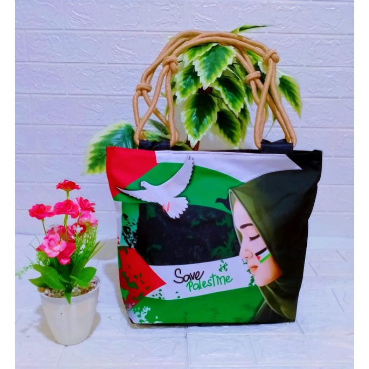 tas tote bag tali sumbu/tote bag kanvas sublim