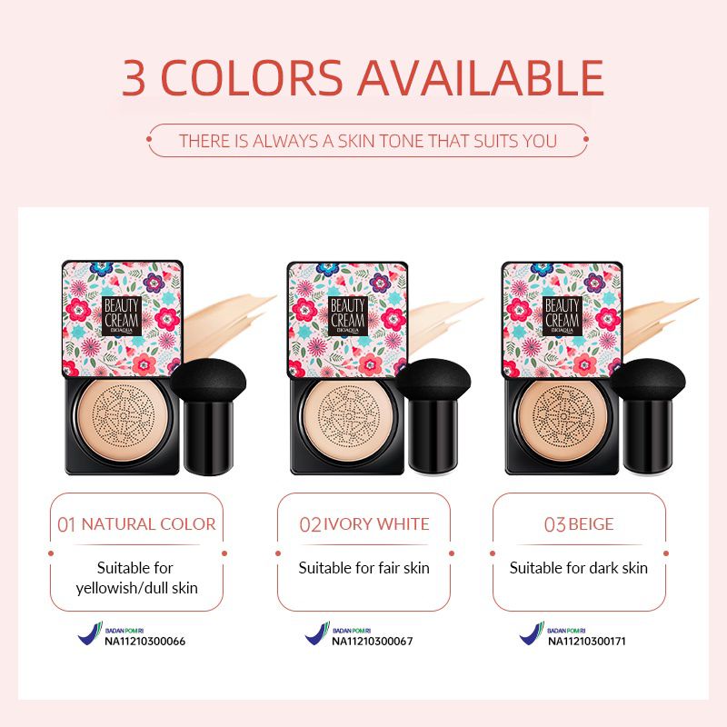 BIOAQUA BB CUSHION BEAUTY CREAM 2 VARIAN | HIGH COVERAGE MAKEUP