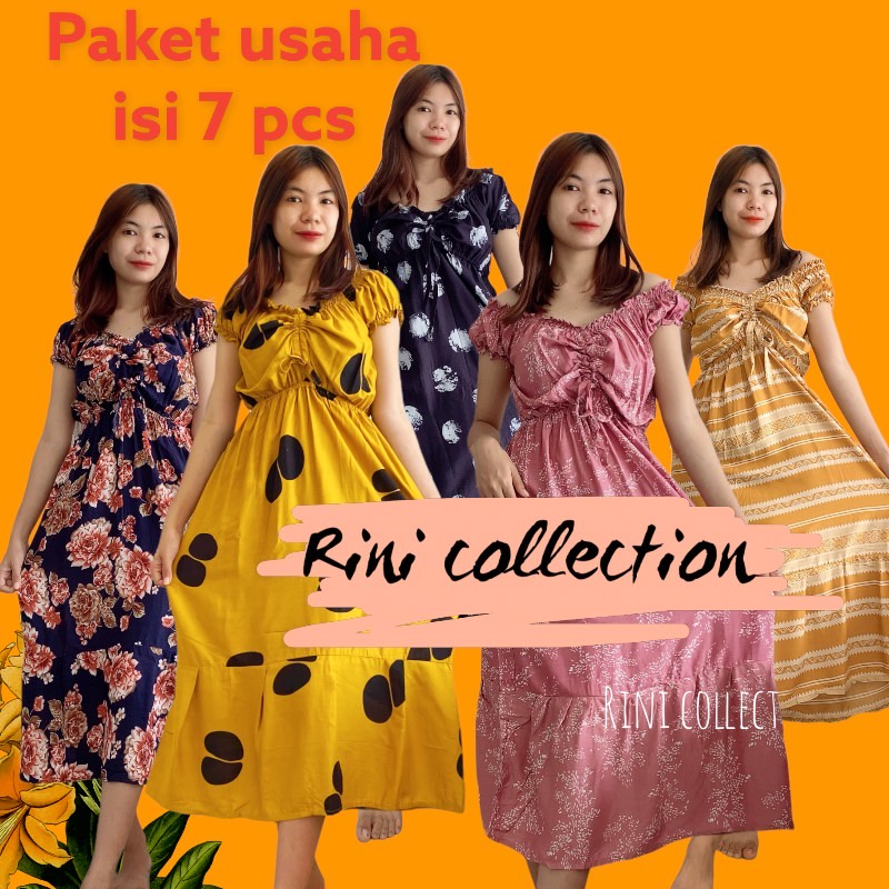 Paket Usaha Dress Casandra Isi 7Pcs