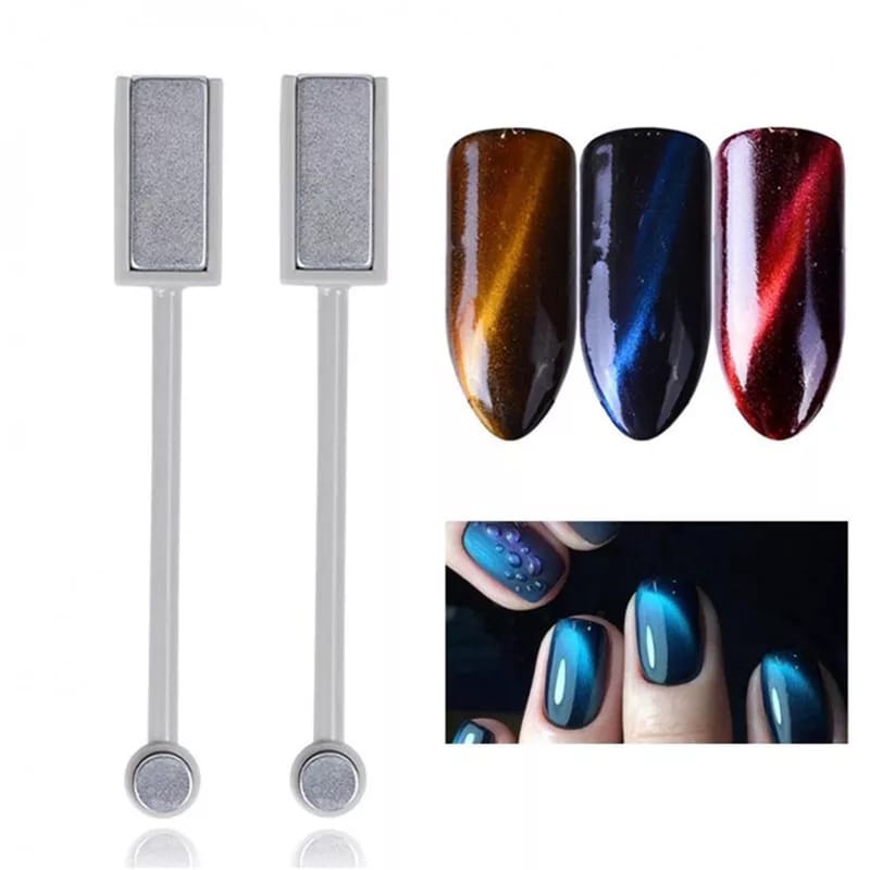 Cat Eyes Magnet Stick 2in1 Stick Magnetik Kutek Cat Eye 3d Double Head Nail Art F809