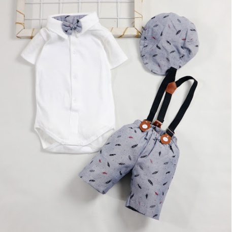 LG Setelan Jumper Suspender / Anak Bayi Laki-Laki / Setelan Jumper Suspender Bayi 0 - 6 Bulan