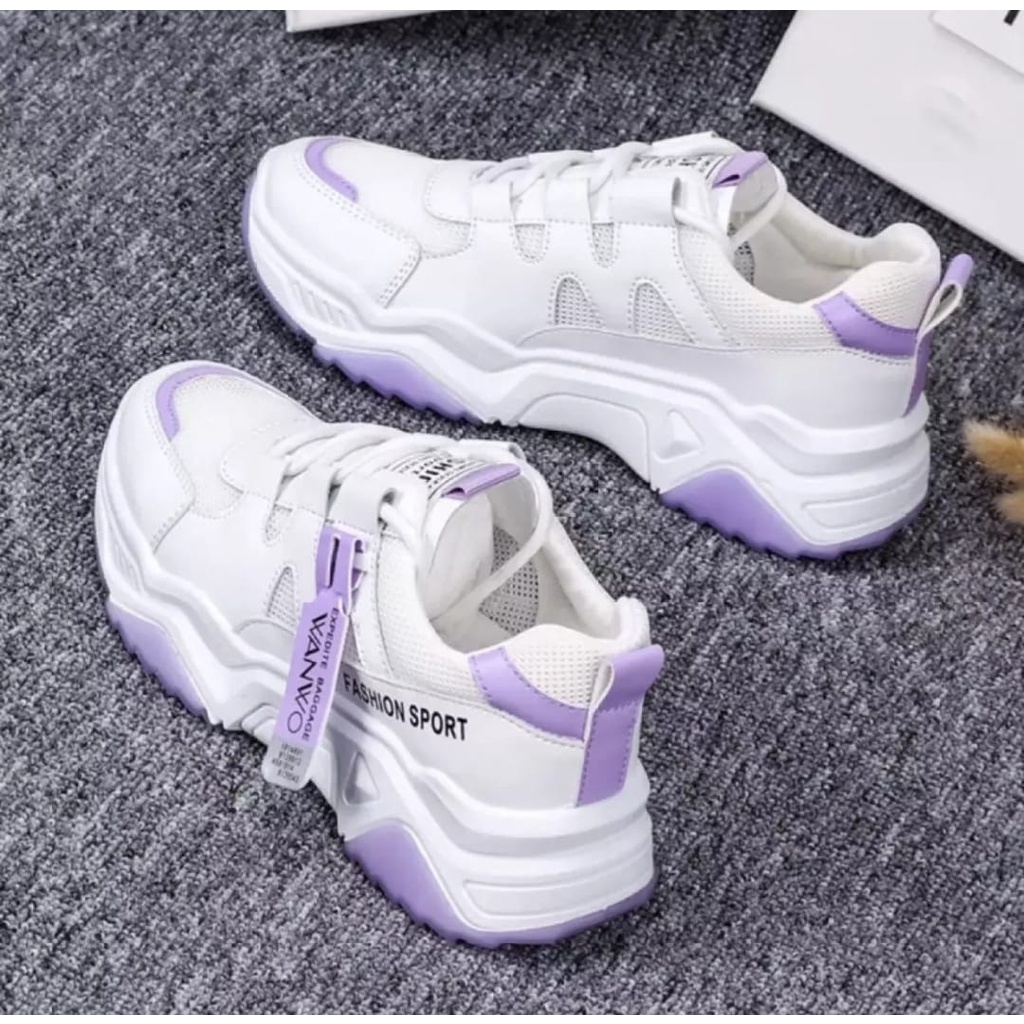 PROMO 7.7 NEW YEAR SALE COD SEPATU SNEAKERS WANITA WANMO/SEPATU FASHION/SEPATU TERBARU 2022-3