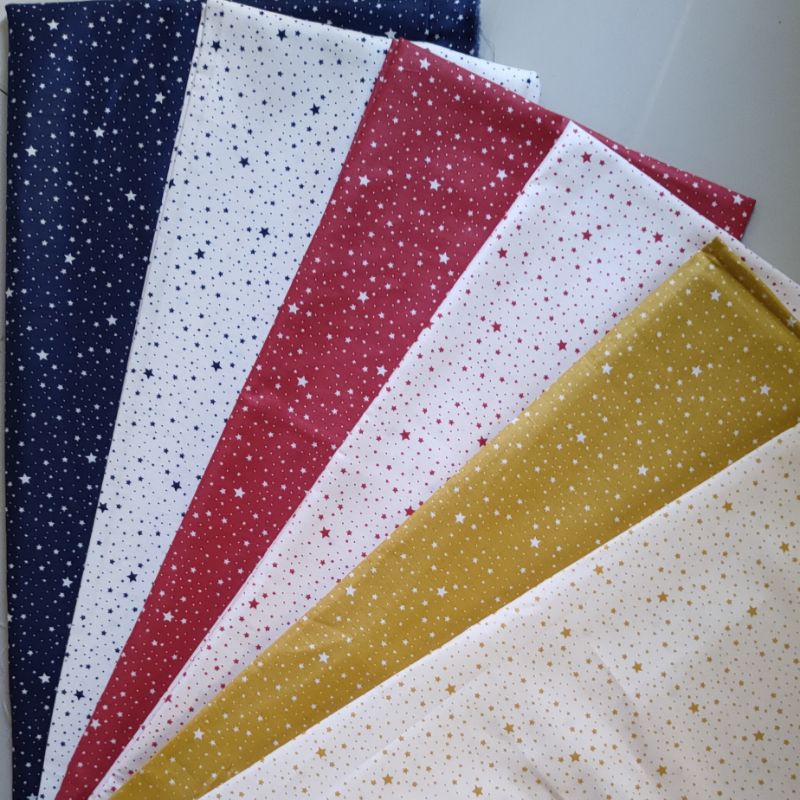 kain bintang katun Jepang Japan Design Fancy Fabric