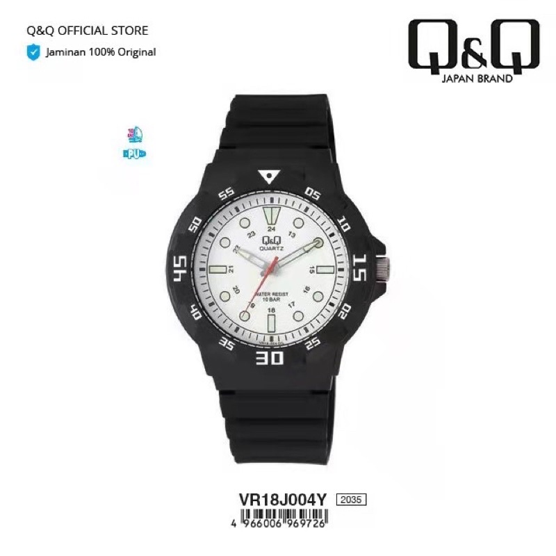 Q&amp;Q QQ QnQ ORIGINAL JAM TANGAN PRIA SPORT VR18 SERIES